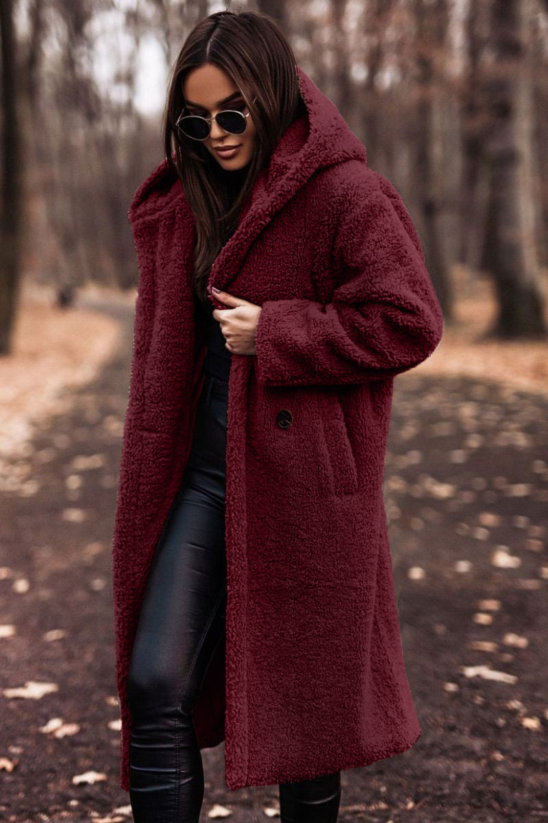 Manteau Élégant en Peluche