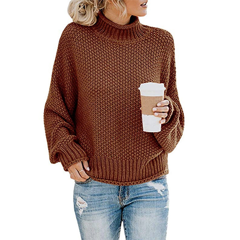 Pull col roulé mode hiver