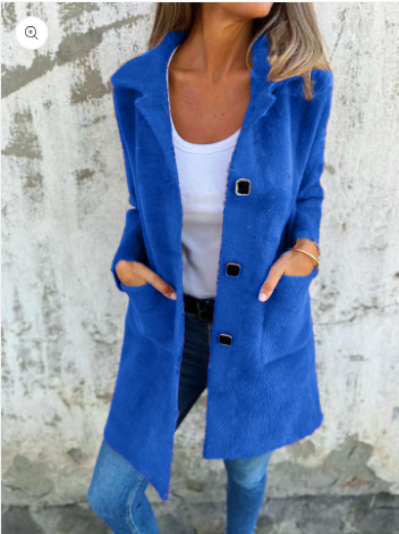 Manteau en laine avec fermeture élégante