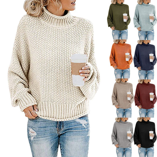 Pull col roulé mode hiver