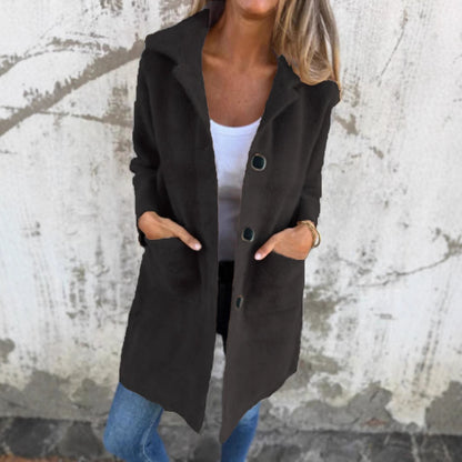 Manteau en laine avec fermeture élégante