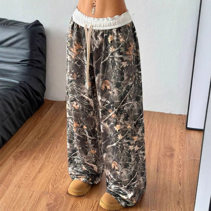 Pantalon Long Élégant à Fleurs Spéciales