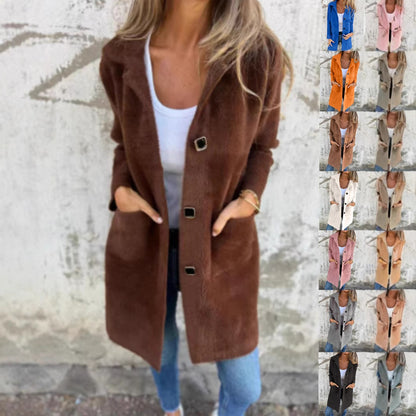 Manteau en laine avec fermeture élégante