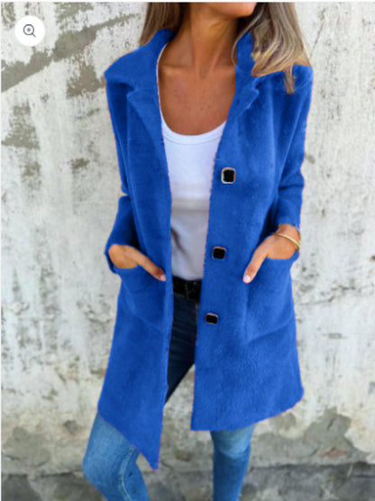 Manteau en laine avec fermeture élégante
